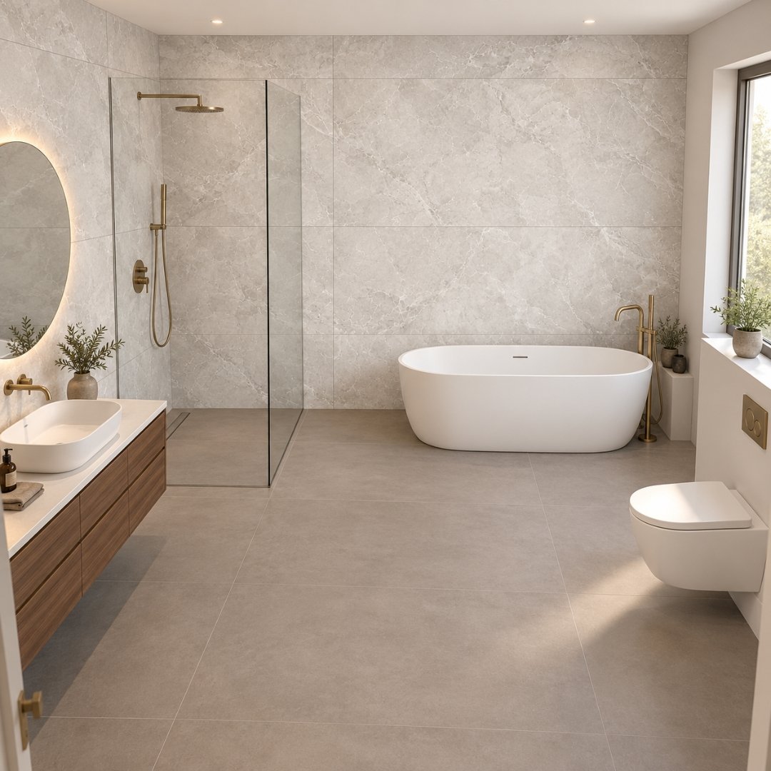 RSC - LUCA BIANCO, marble-look wall tile